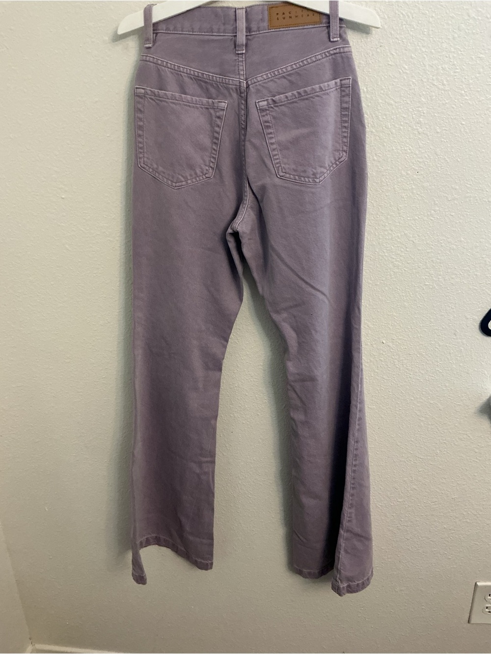 PacSun Lavender High-Rise Wide Leg Jeans for Women - Picture 4 of 10